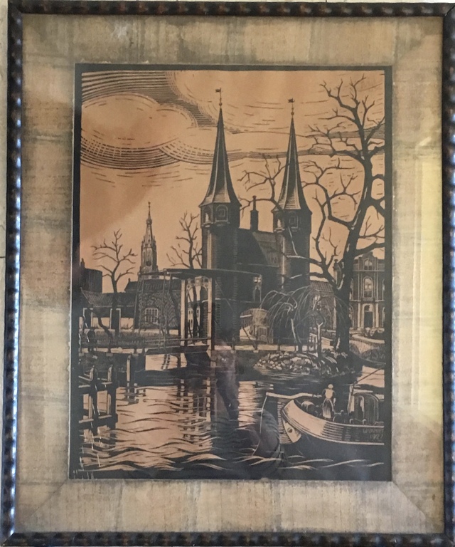 A. W. Wijkniet ( 1894- 1973): Oostpoort Delft 1927 kopen? Bied vanaf 60!