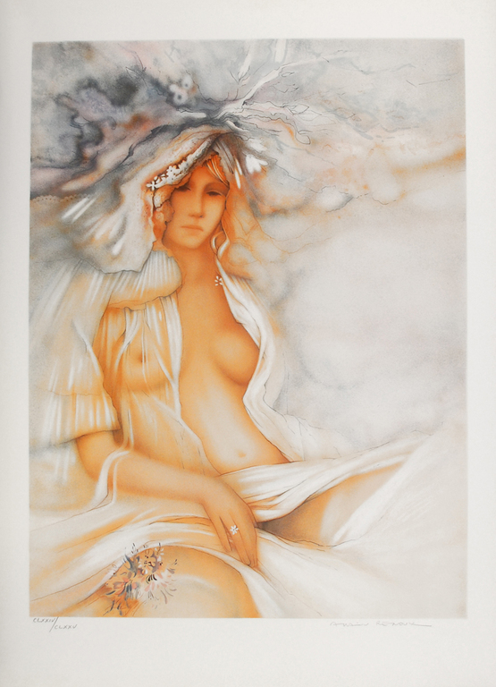 ALAIN RENOUX Kleurenlithografie "Hiver" Handgesigneerd en Genummerd kopen? Bied vanaf 40!