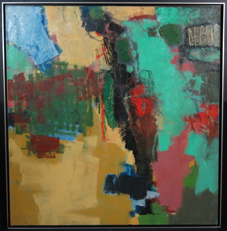 Antony de Baat: Olieverf op doek, Koude oase - Ingelijst (Zeer groot) verkocht voor € 550!