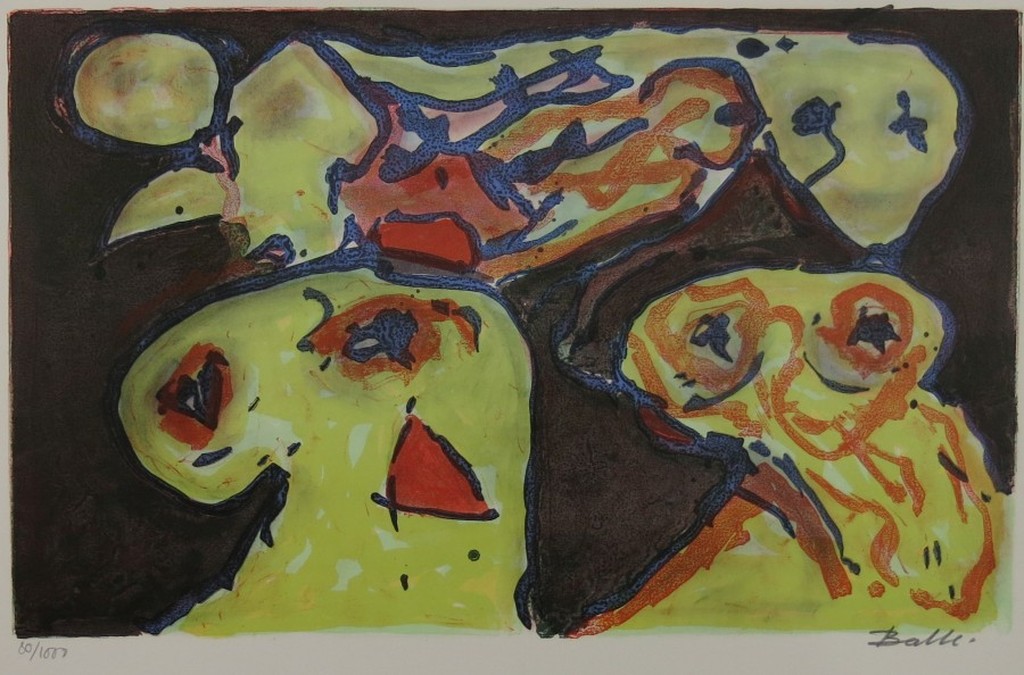 Mogens Balle: Kleurenlitho, Dromenland kopen? Bied vanaf 40!