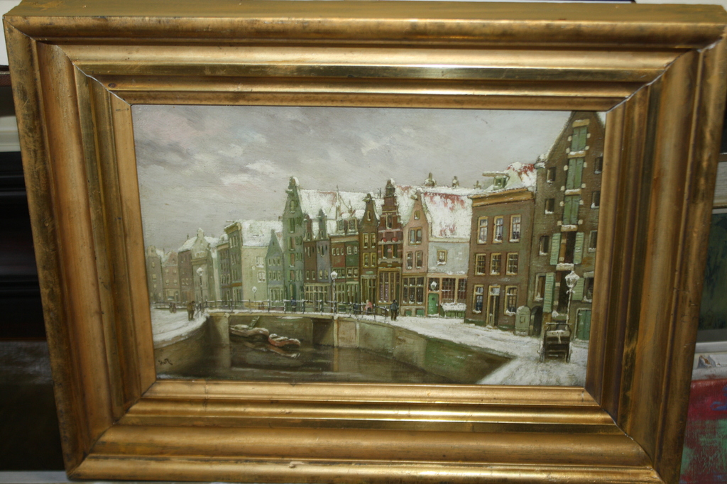 AMSTERDAM IN DE WINTER 1888 door HENDRIK van RINKHUYZEN 1868-1922 kopen? Bied vanaf 550!