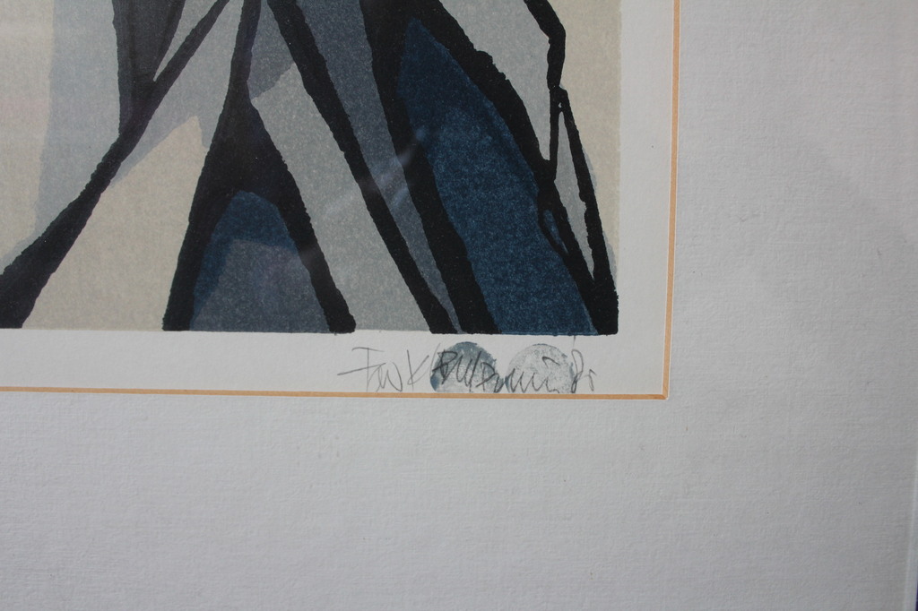 FON KLEMENT, “Aquchant V” 1985, boarddruk. kopen? Bied vanaf 150!