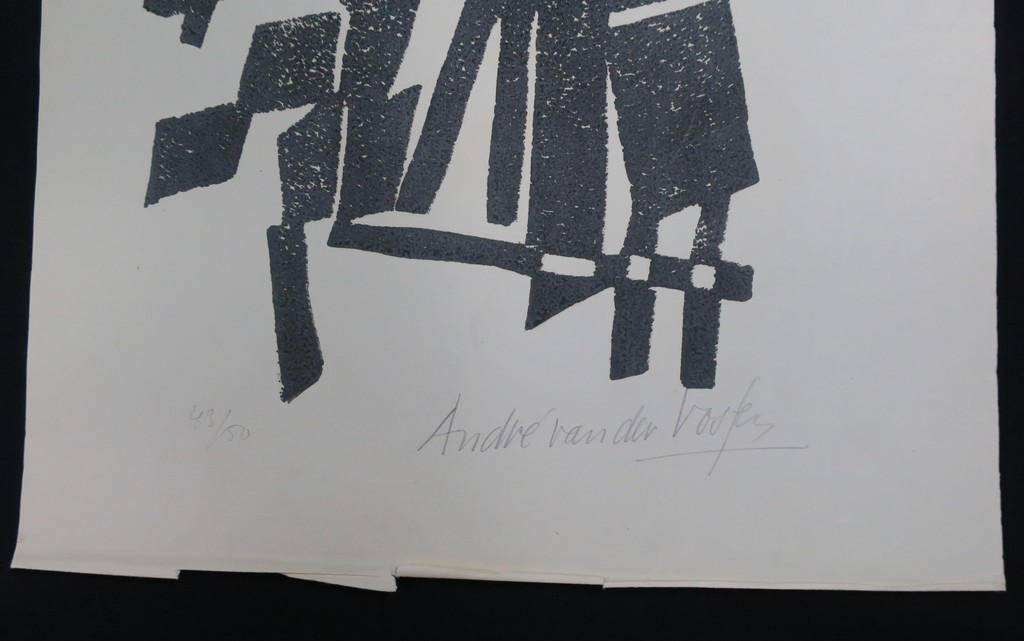 Andre van der Vossen: Litho, zonder titel (Creatie 1952) kopen? Bied vanaf 20!