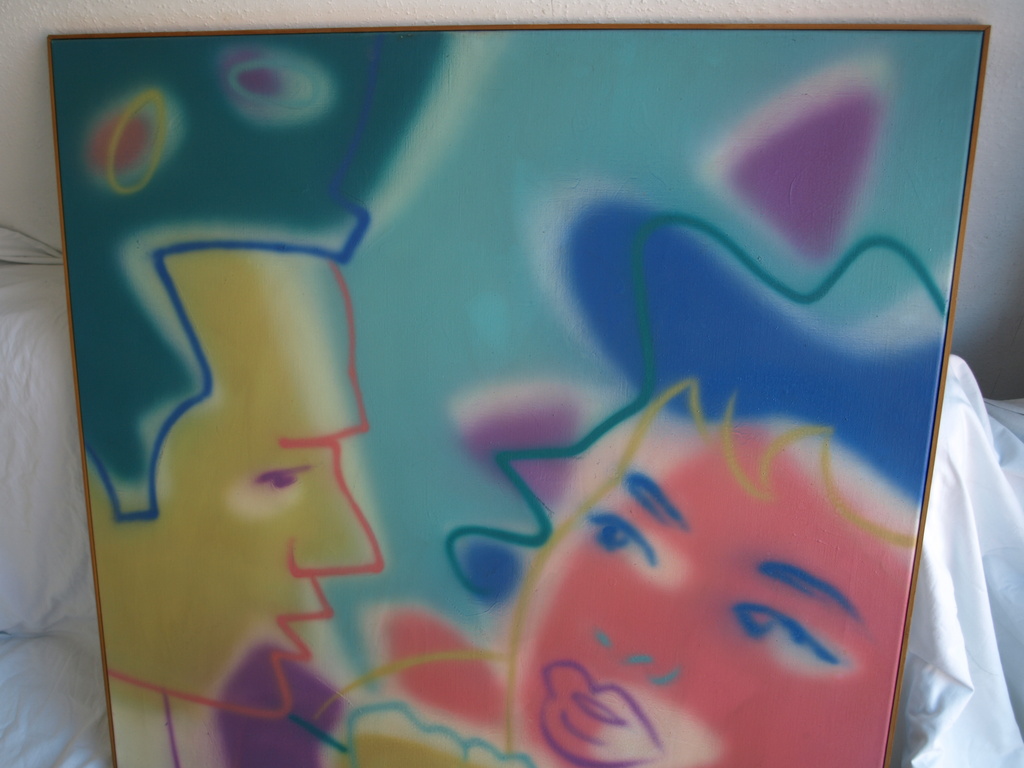 Dick van der Meijden : Airbrush – Mijn geliefde - gesigneerd & ingelijst – 1988  kopen? Bied vanaf 1!