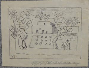Otto van Rees - Otto van Rees, tekening gesigneerd linksonder VR beeldformaat 12.6 x 17.5 cm. kopen? Bied vanaf 50!