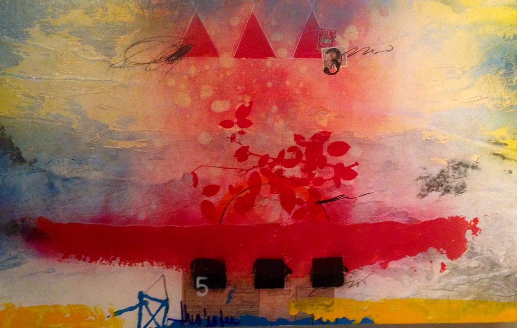 Theo koster , gemengde techniek , traces 3 kopen? Bied vanaf 1!