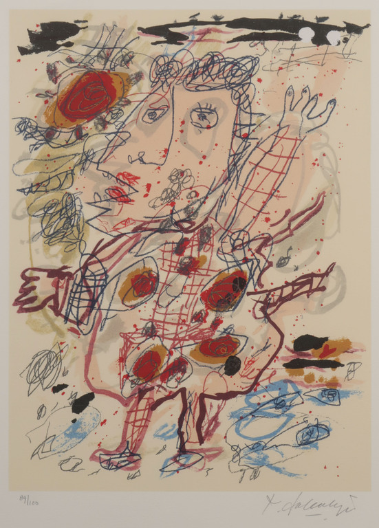 Kees Salentijn: Zeefdruk, Vestidos III - Ingelijst kopen? Bied vanaf 40!