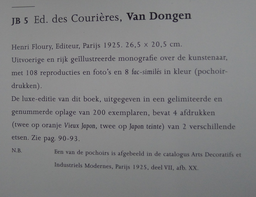 Kees van Dongen, pochoir uit  kopen? Bied vanaf 225!