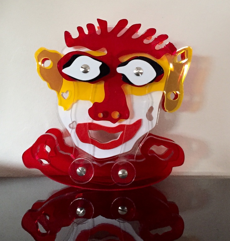 COBART by AD VAN HASSEL - kleurrijke 3d sculpture Bump Face kopen? Bied vanaf 1!