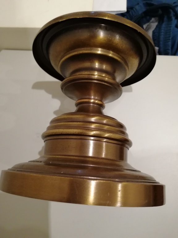 prachtige bronzen kandelaar - 2de helft 20ste eeuw - afkomstig uit England kopen? Bied vanaf 75!