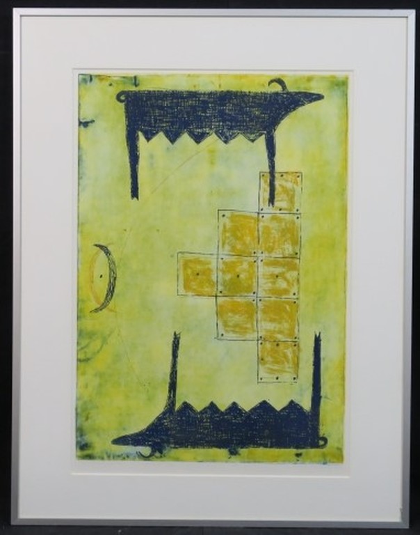 Ans Zondag: Ets, Quantum chromo dynamica 1 - Ingelijst kopen? Bied vanaf 1!