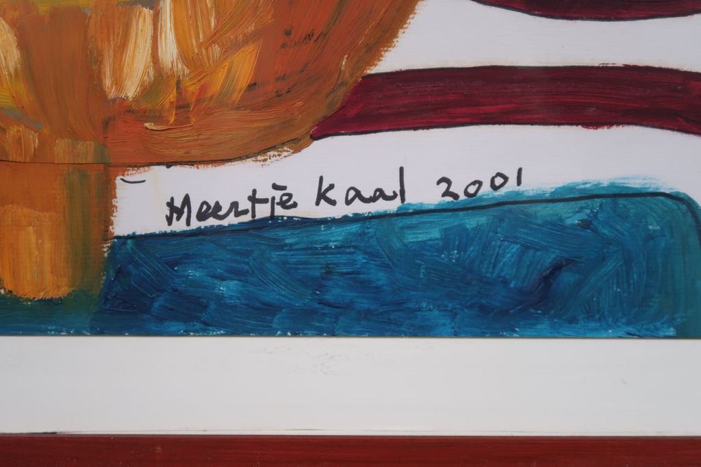 Meertje Kaal: Olieverf op papier, Het bericht verraste Rastignac - Ingelijst kopen? Bied vanaf 1!