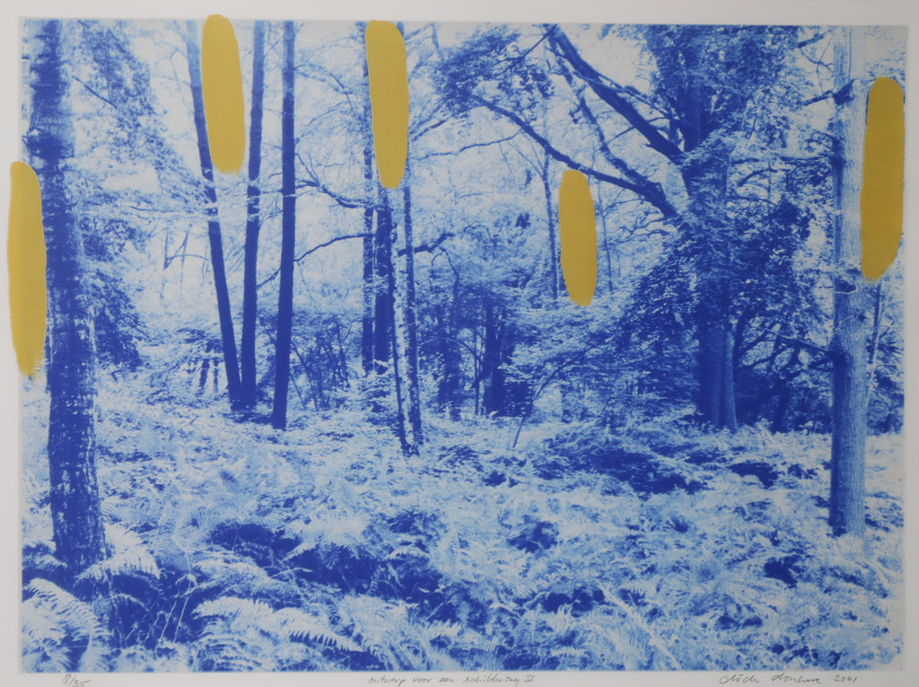 Dick Donker: Zeefdruk, Ontwerp voor een schildering V - Ingelijst kopen? Bied vanaf 20!