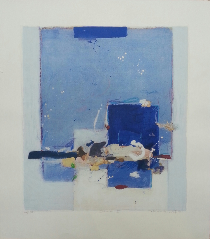 Ron van der Werf, zeefdruk op papier, titel:" Etude II" kopen? Bied vanaf 50!