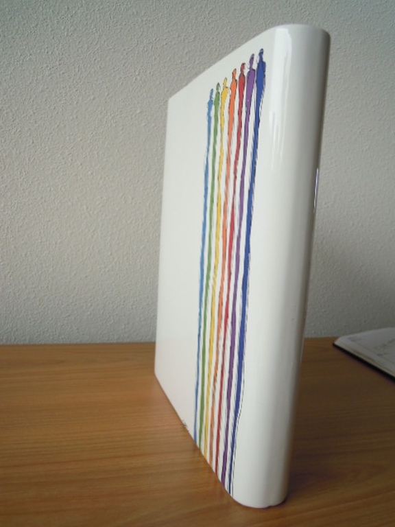 CORRY AMMERLAAN grote vaas-30 cm hoog -25 cm breed-5 cm diep   kopen? Bied vanaf 30!