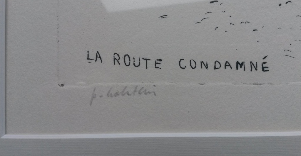 Pieter Holstein - La route condamné - ingekleurde ets kopen? Bied vanaf 65!