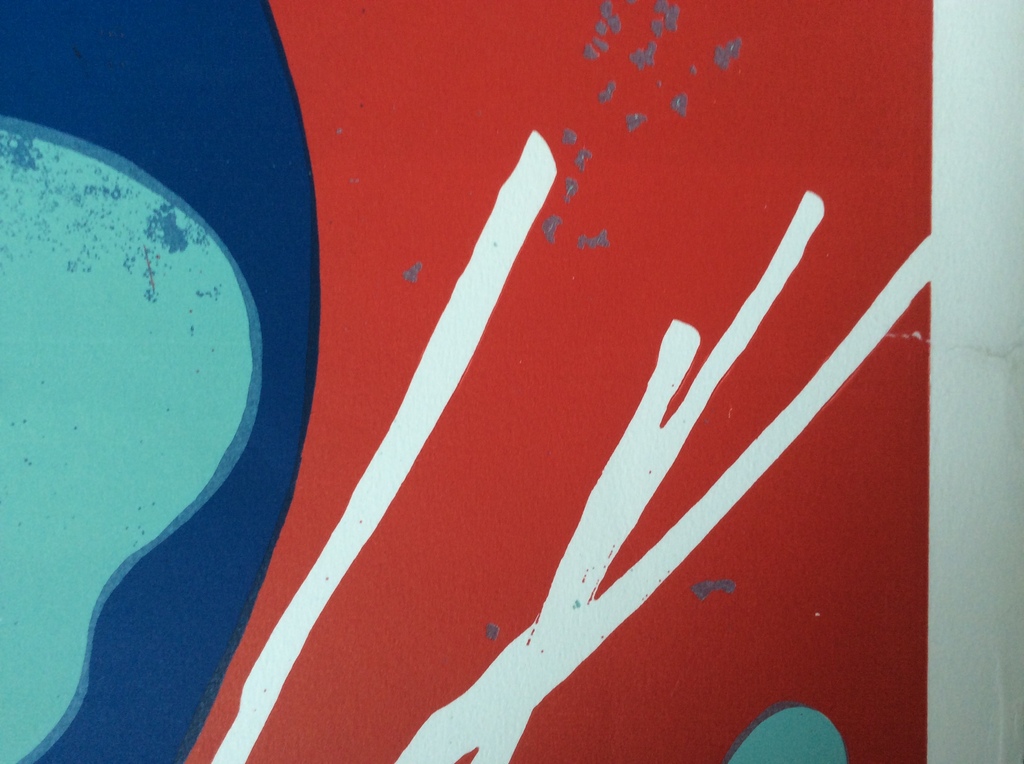 Kunstenaar onbekend - zeefdruk, gesigneerd kopen? Bied vanaf 19!