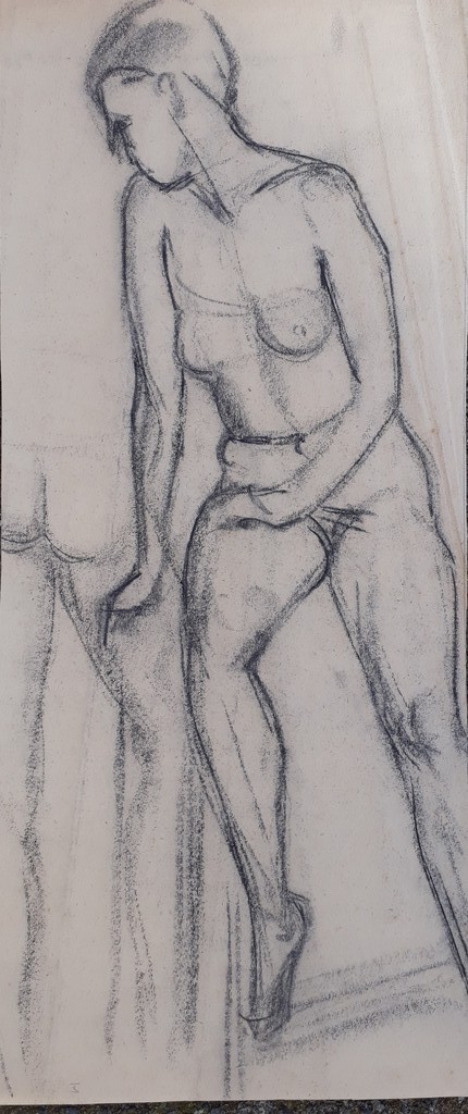 Onbekende kunstenaars, tekeningen/studies (3) naakt z.j.  kopen? Bied vanaf 1!