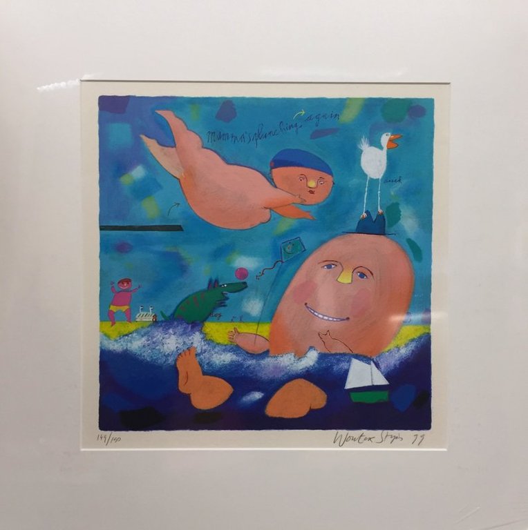 Stips, Wouter | zeefdruk Mama's Plunching Again 149/150 kopen? Bied vanaf 75!