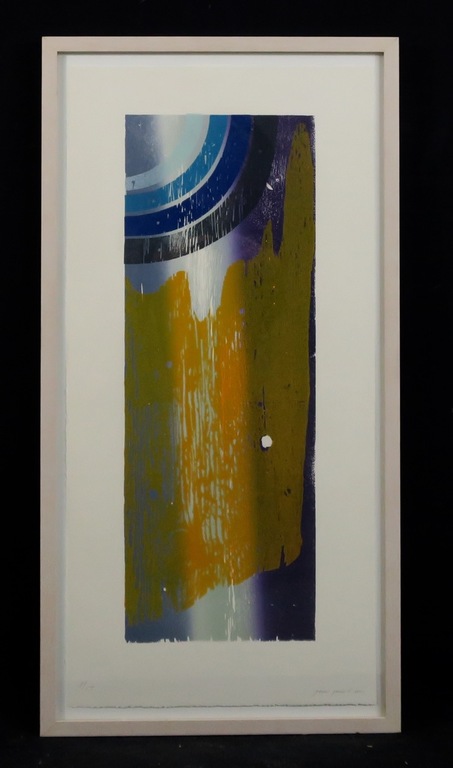 Joris Geurt: Houtsnede, Z.T. (geel) - Ingelijst kopen? Bied vanaf 20!