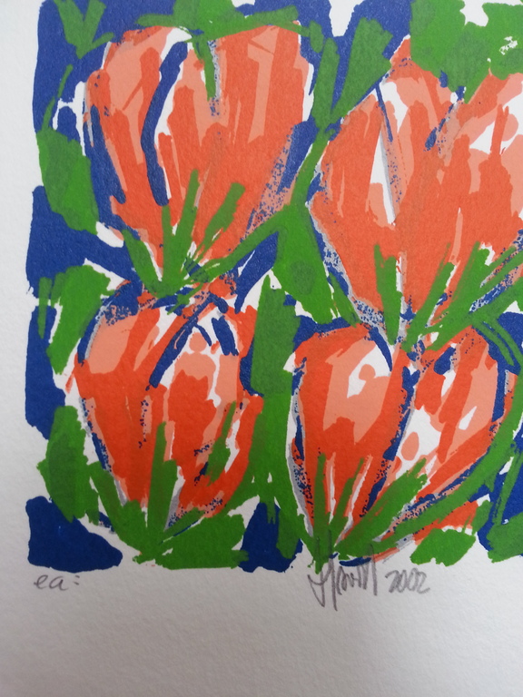 Ad van Hassel;, zeefdruk op papier kopen? Bied vanaf 1!