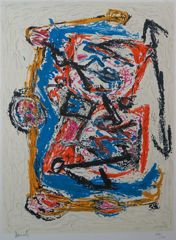 Jacques Doucet: Litho, Croisee familiale 1 verkocht voor € 100!