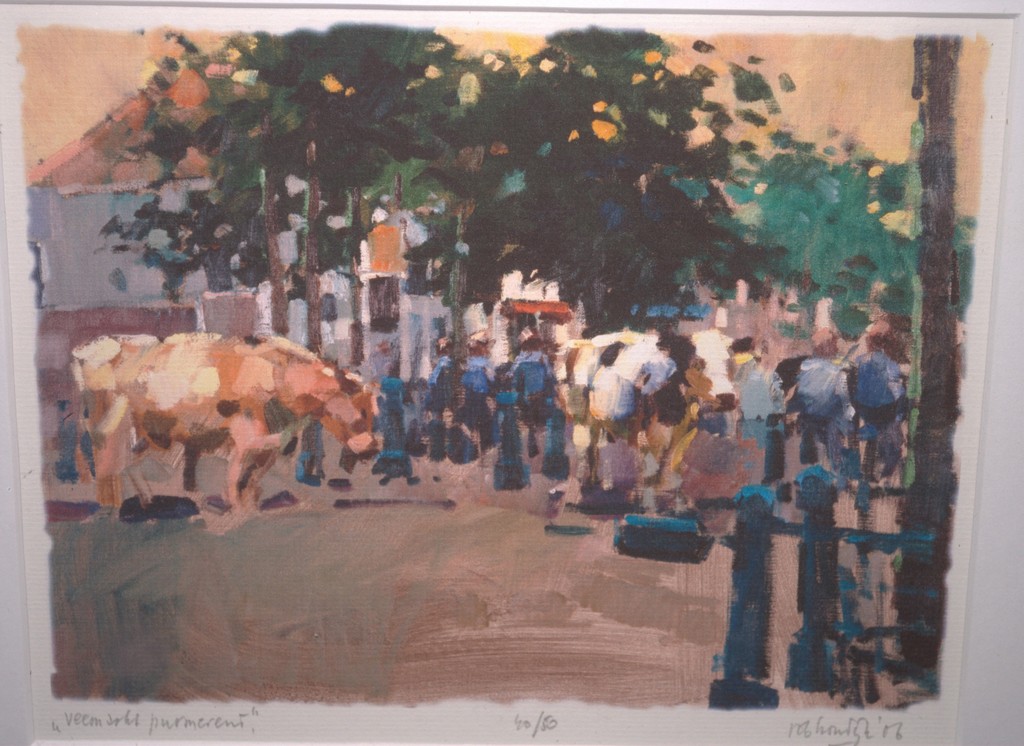 Rob Houdijk - litho Veemarkt Purmerend 2006 - oplage 50 kopen? Bied vanaf 35!