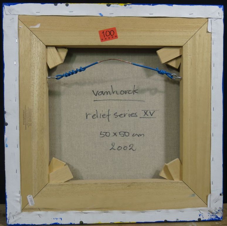 Hans Vanhorck: Olieverf op doek, Relief series XV kopen? Bied vanaf 400!