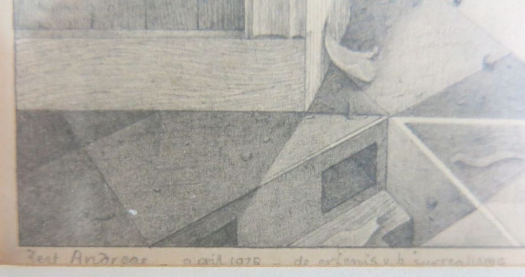 Bert Andreae: Potloodtekening: De erfenis van het surrealisme - Ingelijst kopen? Bied vanaf 1!