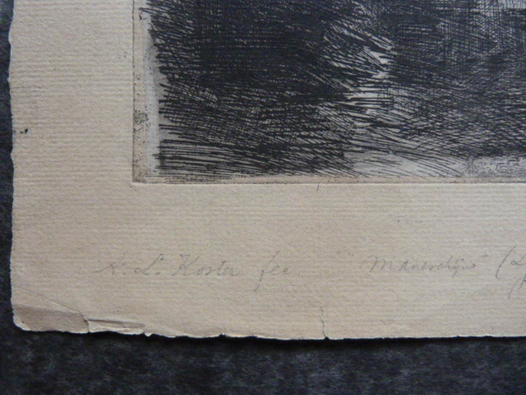 Antoon L. Koster  -  drie etsen. kopen? Bied vanaf 1!