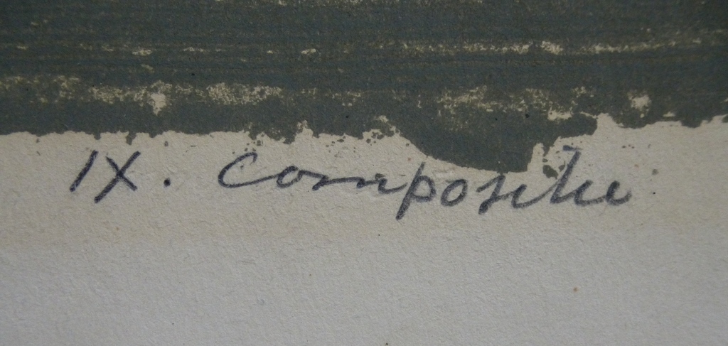 Jaap Kraanen, litho: Compositie, handgesigneerd, 1963 kopen? Bied vanaf 40!