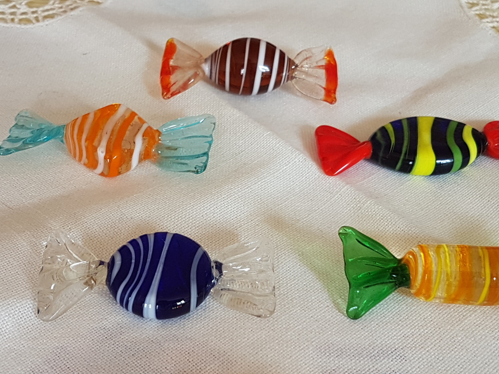 Murano snoep set van 6 pz kopen? Bied vanaf 1!