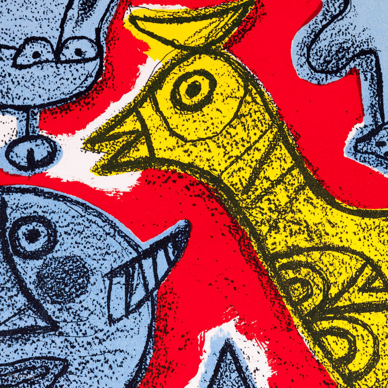 Corneille 'Songes du diable' - lithografie, oplage 999, gesigneerd, 1993 kopen? Bied vanaf 99!