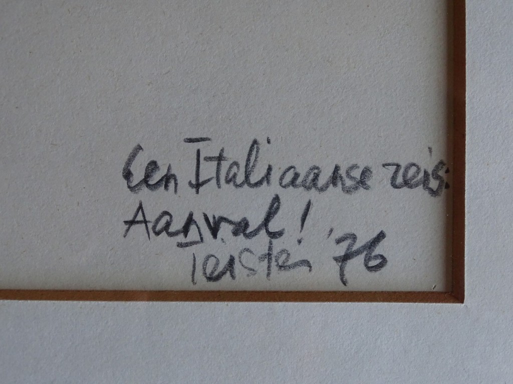 Alain Teister (1932-1979), potlood en aquarel, Italiaanse reis Aanval! kopen? Bied vanaf 55!
