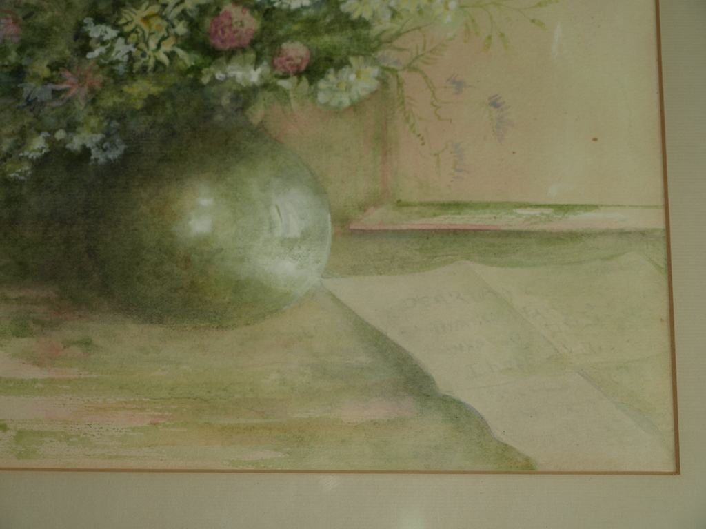 Jan Goselink (1928): Aquarel – ‘Afscheidsbrief’ – Gesigneerd en ingelijst – 1985 kopen? Bied vanaf 75!