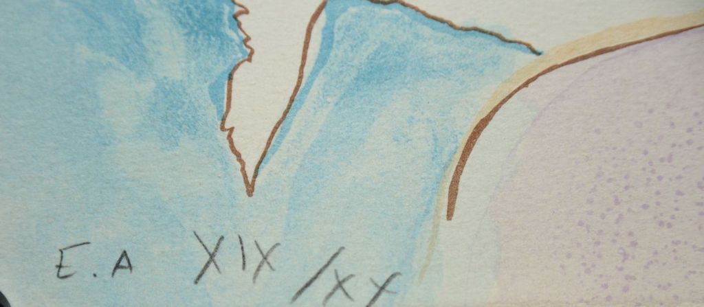 Linda Le Kinff - Linda le Kinff -Femme avec Fleur- Lithografie .Handgesigneerd. 1970..Zeldzaam! kopen? Bied vanaf 119!