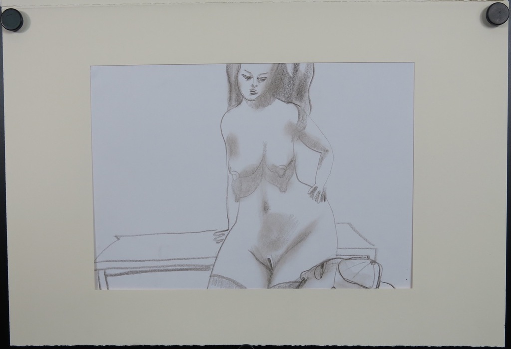 Bart van Hoek: Twee potloodtekeningen, Onder de stoel en Boos meisje kopen? Bied vanaf 1!