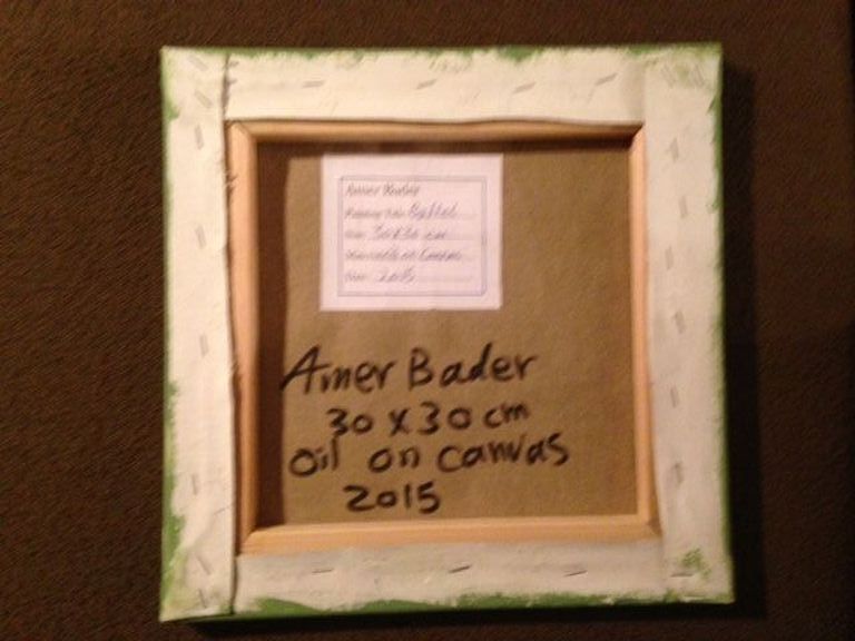 Amer Bader; Buffel, miniatuur, olie op canvas kopen? Bied vanaf 70!