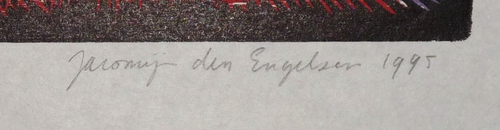 Jacomijn den Engelsen: Houtsnede, Toys, Gesigneerd, 1995 kopen? Bied vanaf 35!