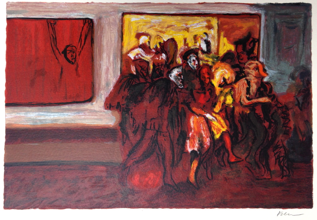 Luis Filcer, Lithografie uit 1994, Handgesigneerd kopen? Bied vanaf 75!