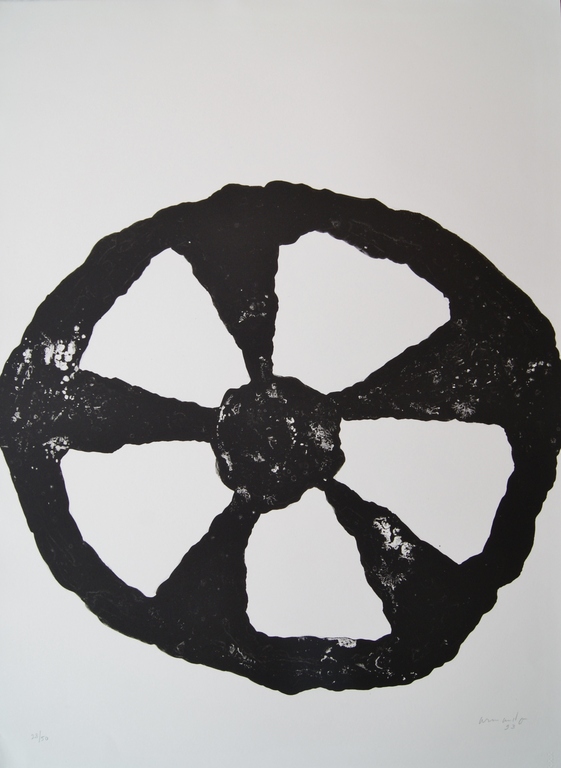 Armando gesigneerde litho 'Das Rad' - 1993 - oplage 50 ex. verkocht voor € 341!