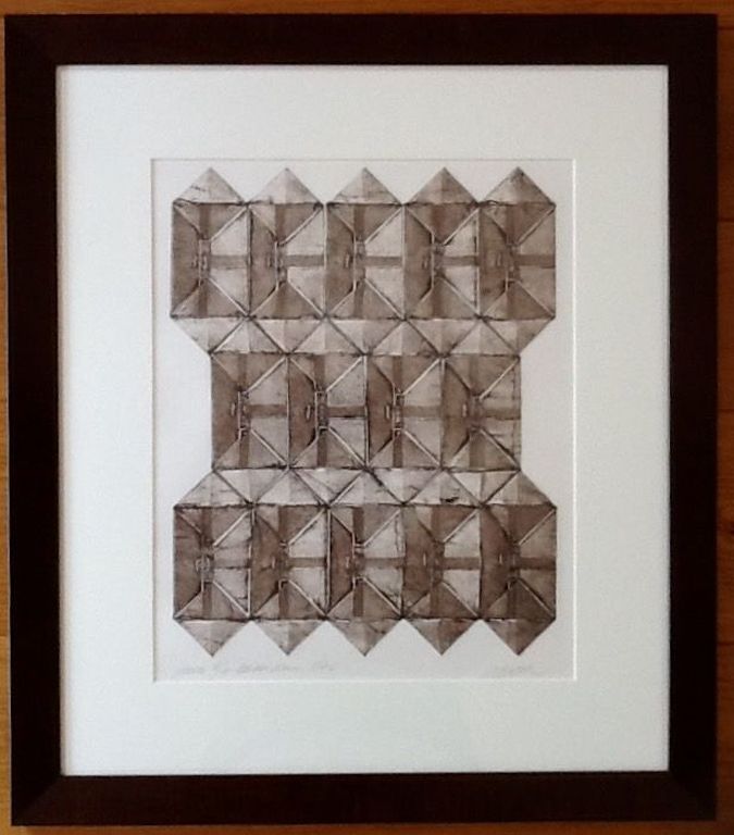 Adsera Riba, diepdruk/aquatint, gesigneerd, ingelijst verkocht voor € 75!