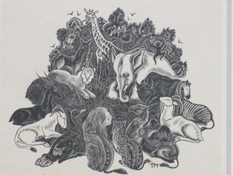 Thijs Mauve, De Dierenvergadering, Houtgravure kopen? Bied vanaf 50!