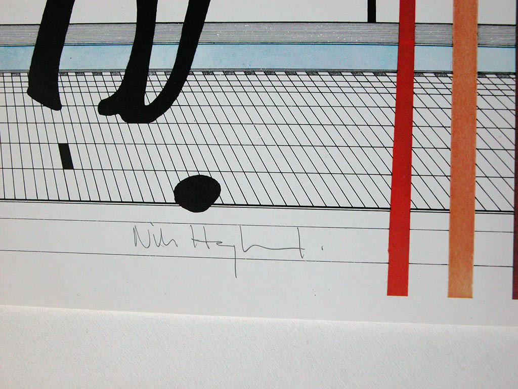 Nils Haglund - Nils Haglund, handgesigneerde litho ‘Begegnung’, oplage 200 kopen? Bied vanaf 10!