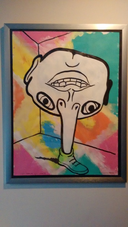 KAMAGURKA schilderij op papier, gesigneerd, groot formaat kopen? Bied vanaf 490!