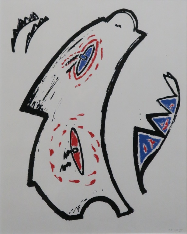 Anne Semler: Zeefdruk, Haventje - Ingelijst kopen? Bied vanaf 1!