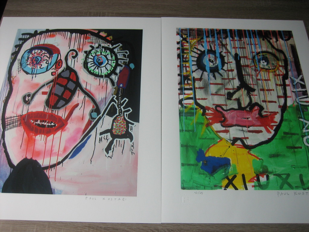 Paul Kostabi - Leggo my ego & Xiu xiu - Giclee - Handgesigneerd kopen? Bied vanaf 55!