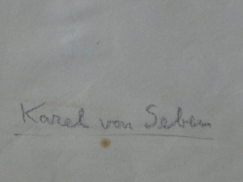 Karel van Seben, Kinderen in Bunschoter klederdracht, Kleurtekening kopen? Bied vanaf 1!