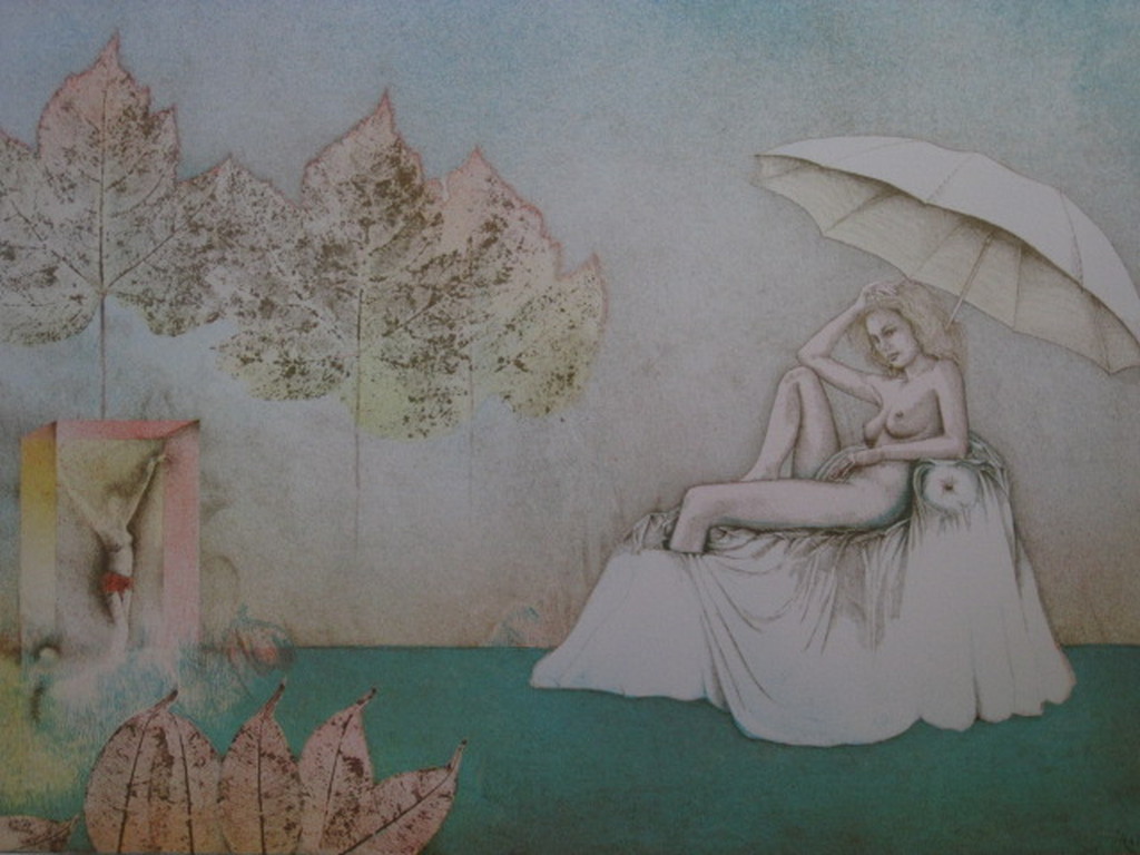 Virtuose Lithografiekunst van Georg Hadeler (1939-) "Octobre" gesigneerd kopen? Bied vanaf 1!