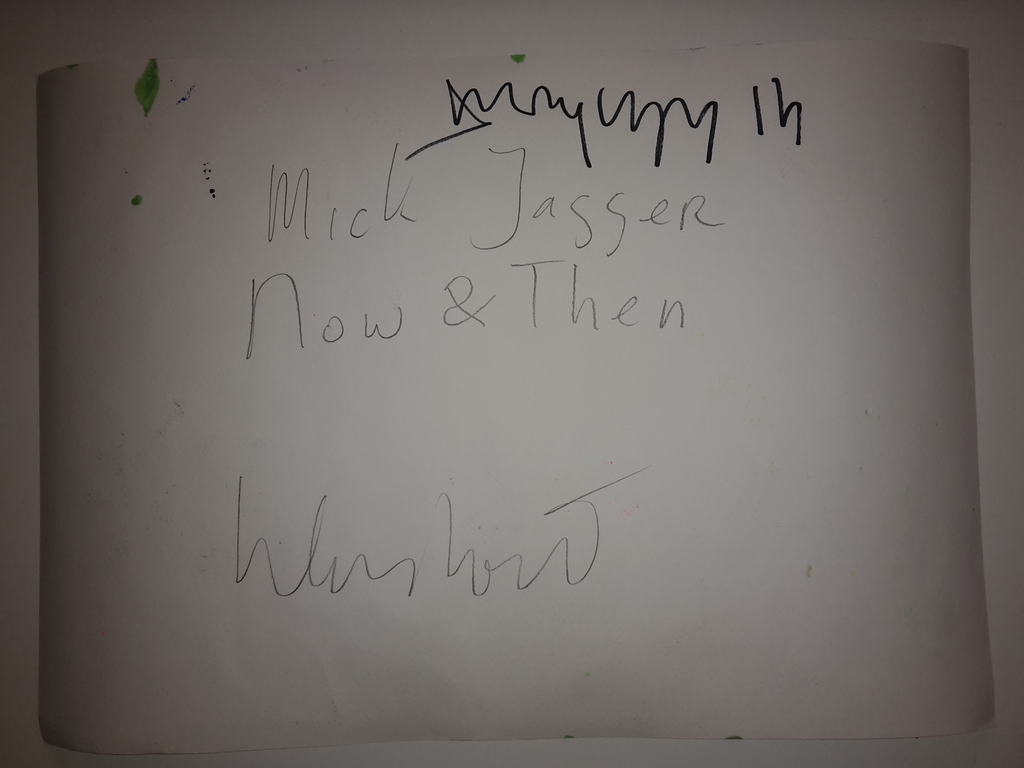 Peter Klashorst - gemengde techniek op aquarel papier - Mick Jagger then & now kopen? Bied vanaf 70!